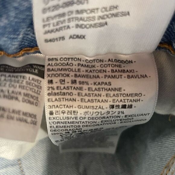 Levis 510 Jeans Mens Size 30x32 Blue Light Wash Skinny Denim Cotton - Picture 3 of 9